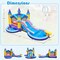 6-in-1 Kids Inflatable Water Slide with Pool Ball Pit Blower and Accessories for Outdoor and Indoor Play